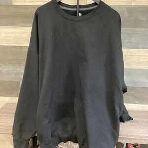 MENS Athletic Work Pullover 4XL‎ Black